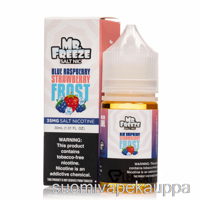 Vape Kauppa Blue Razz Strawberry Frost - Mr Pakastesuolat - 30ml 35mg